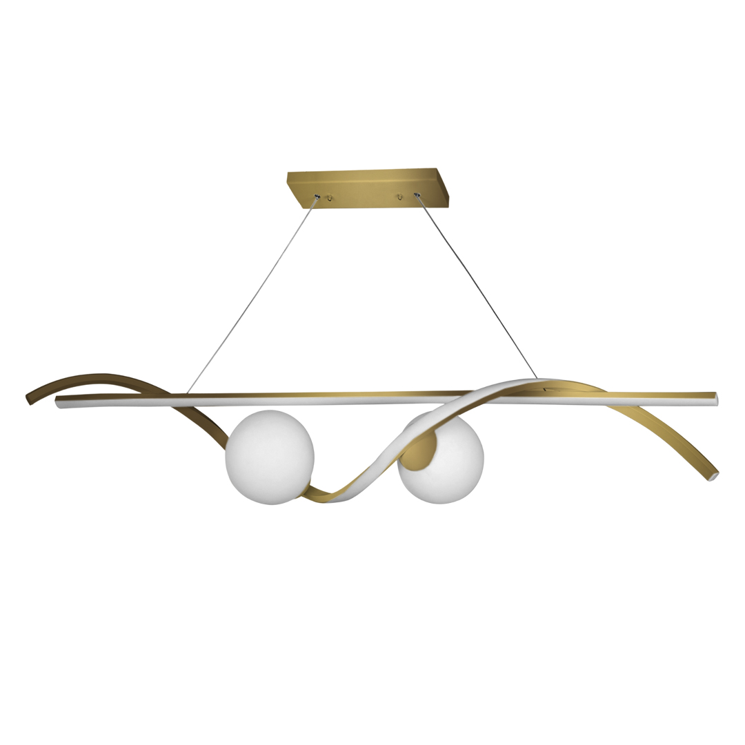 لوستر 2 شعله چشمه نور کد N202406