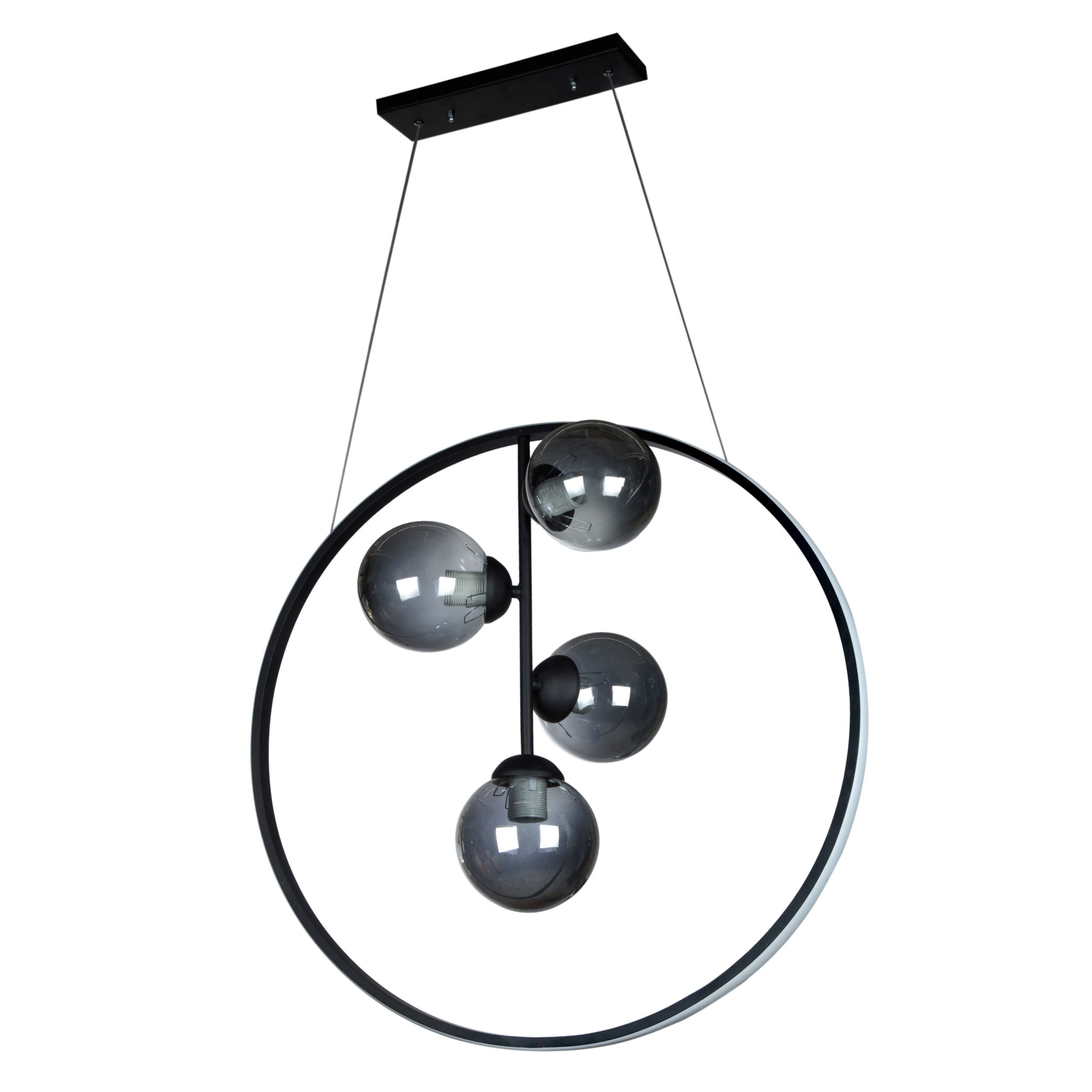 لوستر مدرن 4 شعله چشمه نور کد N202408